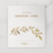 Curved Branches | Goudbruiloft Plaatskaartje (Buitenkant ongevouwen)