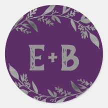 Curved Branches | Silver Wedding Envelope