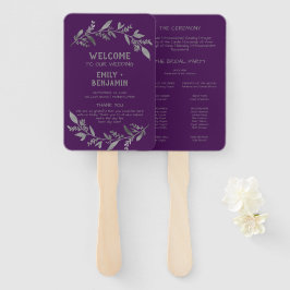 Curved Branches | Silver Wedding Programme Handwaaier