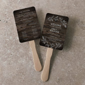 Curved Branches | Wooden Wedding Programme Handwaaier