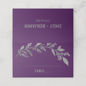 Curved Branches | Zilverweddenschap Plaatskaartje (Buitenkant ongevouwen)