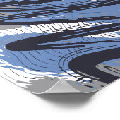 Curved Brushstrokes of Energy and Motion Poster (Hoek)