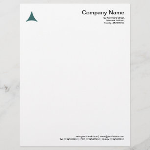 Curved driehoek - Moss Green Gepersonaliseerd Briefhoofd