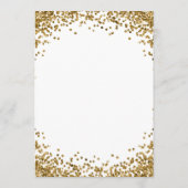 Curved Gold Glitter White Menu (Achterkant)