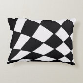 Curved Grid | Modern  Accent Kussen (Achterkant)