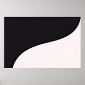 Curved Harmony - Minimalistische Arc Art Print (Voorkant)