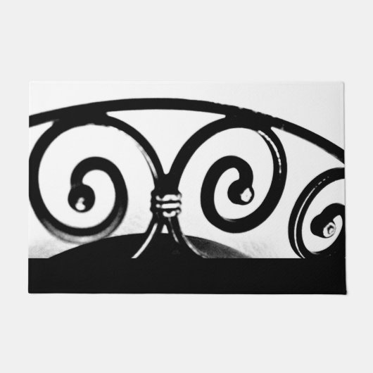 Curved Iron Art Deurmat (Voorkant)