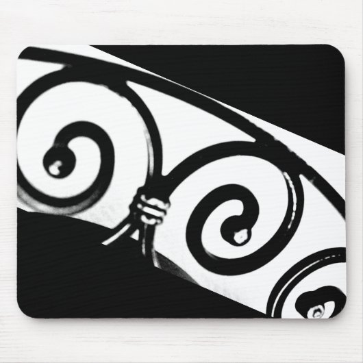 Curved Iron Art Muismat (Voorkant)