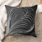 Curved Line Motion Kussen (Deken)