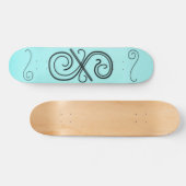 Curved Line Skateboard (Horizontaal)