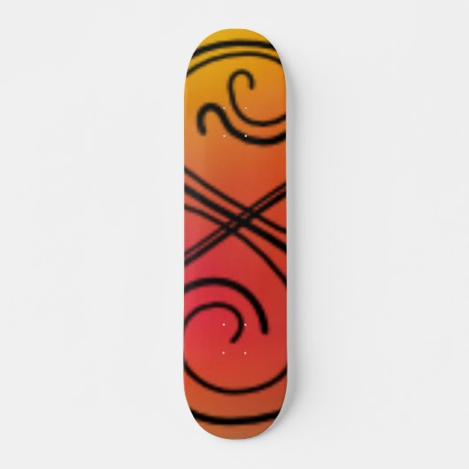 Curved Line Skateboard (Voorkant)