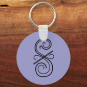 Curved Line Sleutelhanger (Voorkant)