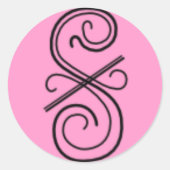 Curved Line Sticker (Voorkant)