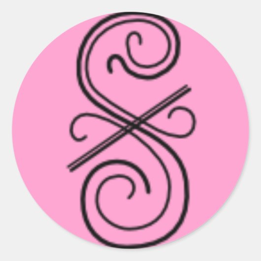 Curved Line Sticker (Voorkant)