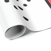 Curved Line with Red & Orange Geometric Shapes Cadeaupapier (Rol Hoek)