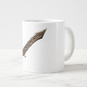 Curved Oak Live Edge Wood Grain Print Grote Koffiekop (Voorkant rechts)