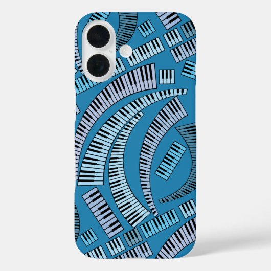 Curved Piano Keys Case-Mate iPhone Case (Achterkant)