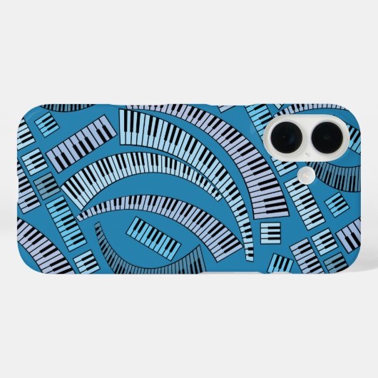 Curved Piano Keys Case-Mate iPhone Case (Achterkant (horizontaal))