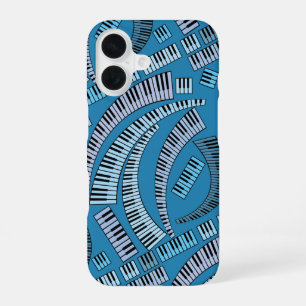 Curved Piano Keys iPhone 16 Hoesje
