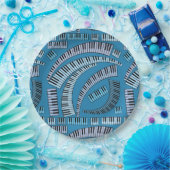 Curved Piano Keys Papieren Bordje (Feest)