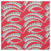 Curved Piano Keys Pattern Stof (Swatch)