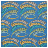 Curved Piano Keys Pattern Stof (Swatch)