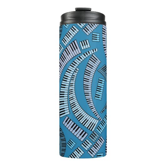 Curved Piano Keys Thermosbeker (Voorkant)