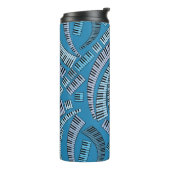 Curved Piano Keys Thermosbeker (Gedraaid links)