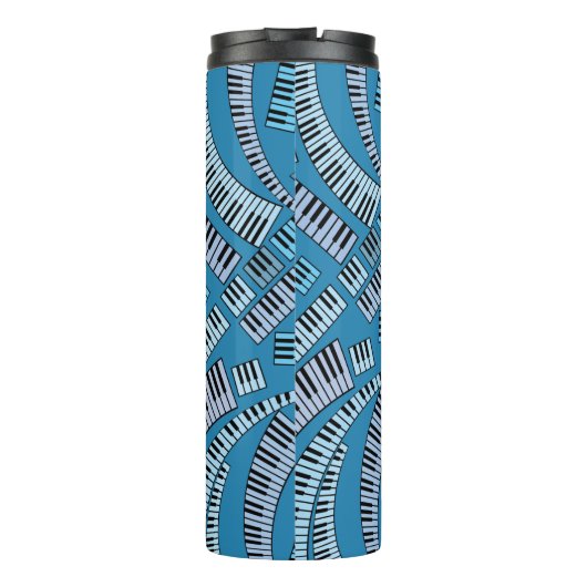 Curved Piano Keys Thermosbeker (Achterkant)