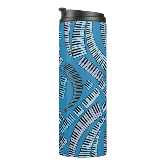 Curved Piano Keys Thermosbeker (Geroteerd rechts)