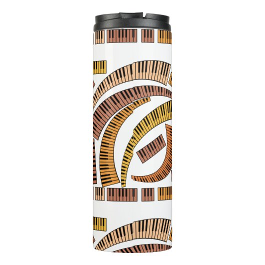 Curved Piano Keys Thermosbeker (Achterkant)