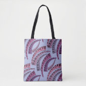 Curved Piano Keys Tote Bag (Voorkant)