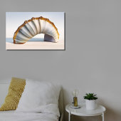 Curved Seashell Art Print