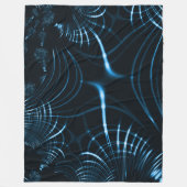 Curved sharp claws or thorns of royal blue fleece deken (Voorkant)