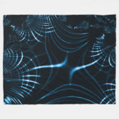 Curved sharp claws or thorns of royal blue fleece deken (Voorkant (Horizontaal))