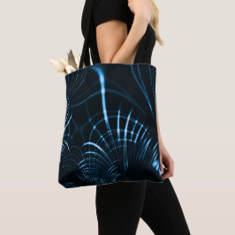 Curved sharp claws or thorns of royal blue tote bag