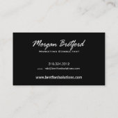 Curved Stippen Marketing Consultant PR Afbeelding Visitekaartje (Achterkant)