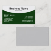 Curved Top - Dark Forest Green Visitekaartje (Voorkant / Achterkant)