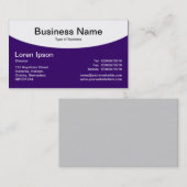 Curved Top - Deep Paars Visitekaartje (Voorkant / Achterkant)