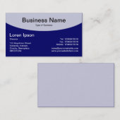 Curved Top v2 - Deep Navy Visitekaartje (Voorkant / Achterkant)