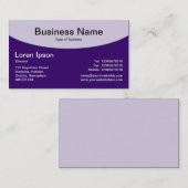 Curved Top v2 - Deep paars Visitekaartje (Voorkant / Achterkant)