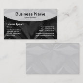 Curved Top v3 - zwart Visitekaartje (Voorkant / Achterkant)