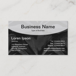 Curved Top v3 - zwart Visitekaartje