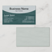 Curved Top v3b - Dark Forest Green Visitekaartje (Voorkant / Achterkant)