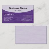 Curved Top v3b - Deep Paars Visitekaartje (Voorkant / Achterkant)