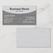 Curved Top v3b - grijs Visitekaartje (Voorkant / Achterkant)