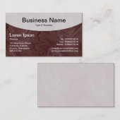 Curved Top v3c - donkerbruin Visitekaartje (Voorkant / Achterkant)