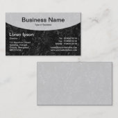 Curved Top v3d - zwart Visitekaartje (Voorkant / Achterkant)