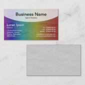 Curved Top v4b - zwart Visitekaartje (Voorkant / Achterkant)