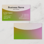 Curved Top v4d - Visitekaartje zacht gradiënten (Voorkant / Achterkant)